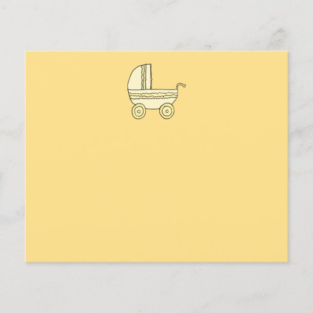 Yellow Baby Pram. (Vorderseite)