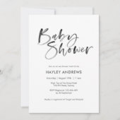 Yellow Baby Shower Einladung - handschriftlich (Vorderseite)