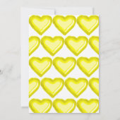 Yellow Balloon 1. Geburtstagsfeier Party Einladung (Rückseite)