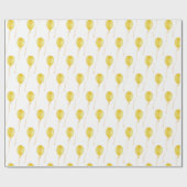 Yellow balloon Gift Wrapping Paper - Cadeaupapier Geschenkpapier (Flach)