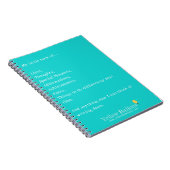 Yellow Balloon Spiral Notebook Notizblock (Rechte Seite)