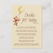 Yellow Balloon Teddy Bear Books for Baby Begleitkarte (Vorderseite)