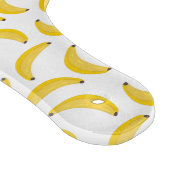 Yellow Banana Illustration Fun Fruit Pattern Schneidebrett (Ecke)