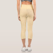 Yellow Banana Sand Capri Leggings (Rückseite)