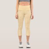Yellow Banana Sand Capri Leggings (Vorderseite)