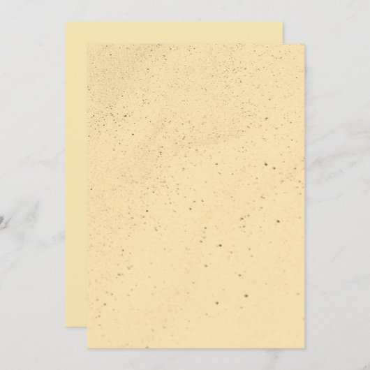 Yellow Banana Sand Einladung (Vorne/Hinten)