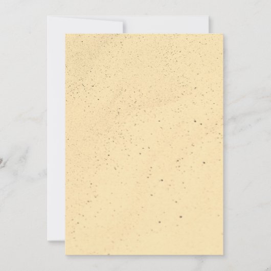 Yellow Banana Sand Save The Date (Vorderseite)