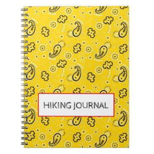 Yellow Bandana Adventure Custom Wanderjournal Fun Notizblock