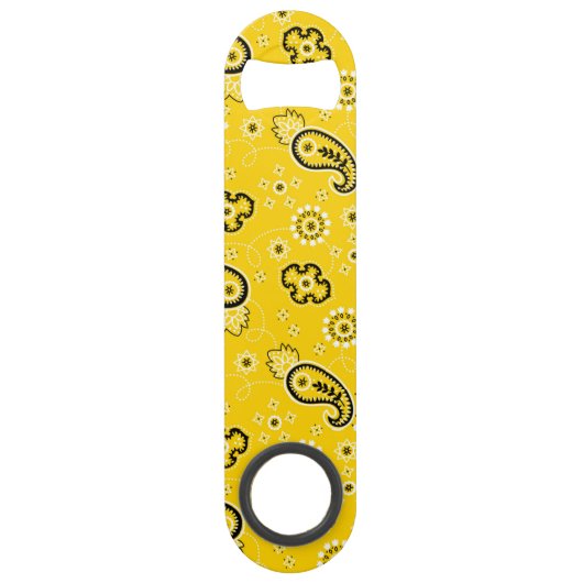 Yellow Bandana Custom Adventure Bottle Open Speed Flaschenöffner (Vorderseite)