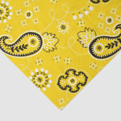 Yellow Bandana Modern Cowboy Cowgirl Fun Seidenpapier (Ausschnitt)