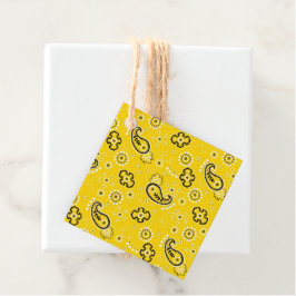 Yellow Bandana Moderner Cowboy Western Rodeo Pferd Geschenkanhänger
