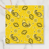 Yellow Bandana Moderner Cowboy Western Rodeo Pferd Geschenkanhänger (Vorderseite)