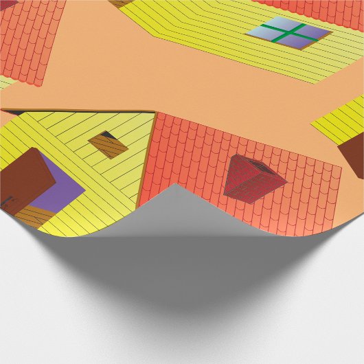 Yellow Barn House Geschenkpapier