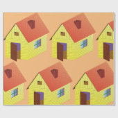 Yellow Barn House Geschenkpapier (Flach)