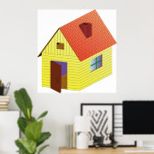 Yellow Barn House Poster (Heimbüro)