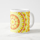 Yellow Base Mandala Jumbo-Tasse (Vorderseite Rechts)