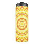 Yellow Base Mandala Thermosbecher (Vorderseite)