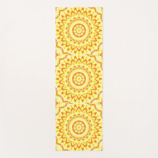 Yellow Base Mandala Yogamatte (Vorderseite)