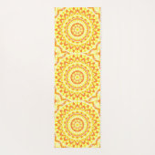 Yellow Base Mandala Yogamatte (Rückseite)
