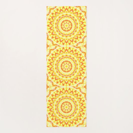 Yellow Base Mandala Yogamatte (Rückseite)