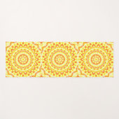 Yellow Base Mandala Yogamatte (Vorderseite (Horizontal))