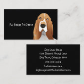 Yellow Bassett Hound individuell anpassbare Visite Visitenkarte (Vorne/Hinten)