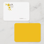 Yellow Beach Hochzeitsfeiern im tropischen Hibisku Platzkarte (Vorne/Hinten)