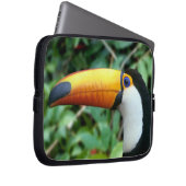 Yellow Beaked Toucan Laptopschutzhülle (Vorne Rechts)