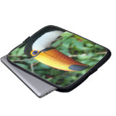 Yellow Beaked Toucan Laptopschutzhülle (Vorne Knopf)