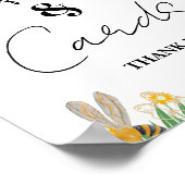 Yellow Bee Erntedank Baby Duschgeschenk & Karte Poster (Ecke)