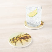 Yellow Bee SandStone Untersetzer, realistisch Zeic Sandstein Untersetzer (Seite)