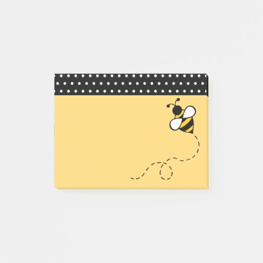 Yellow Bee School Office Post It Notes Gift Post-it Klebezettel (Vorderseite)