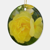 Yellow Begonia Memorial Ornament (Links)