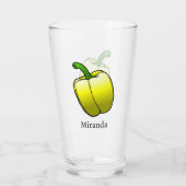 Yellow Bell Pepper Glas (Rückseite)