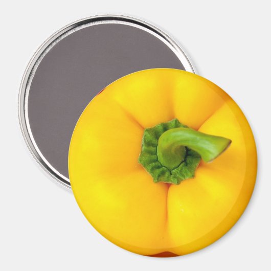 Yellow Bell Pepper Kühlschrank Magnet (Vorderseite/Rückseite)