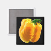 Yellow Bell Pepper Magnet (Vorderseite/Rückseite)