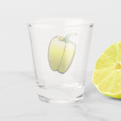Yellow Bell Pepper Schnapsglas (Rückseite)