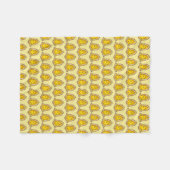 Yellow Bell Sugar Cookie Frohe Weihnachtsfeiertag Fleecedecke (Vorderseite (Horizontal))
