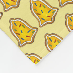 Yellow Bell Sugar Cookie Frohe Weihnachtsfeiertag Fleecedecke
