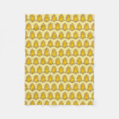 Yellow Bell Sugar Cookie Frohe Weihnachtsfeiertag Fleecedecke (Vorderseite)