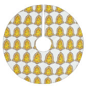 Yellow Bell Weihnachtszucker Krümelsprinklen Polyester Weihnachtsbaumdecke (Vorderseite)