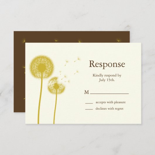 Yellow Best wünscht sich! UAWG RSVP Karte (Vorne/Hinten)