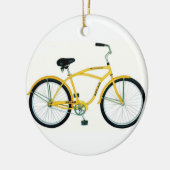 YELLOW BICYCLE CHRISTMAS ORNANAMENS KERAMIK ORNAMENT (Links)