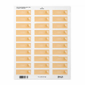 Yellow Bicycle Couple Wedding Return Label (Vorne)