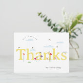 Yellow Big Danke Spring Beene Scene (Stehend Vorderseite)