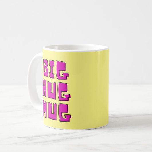 Yellow Big Hug Kaffeetasse (Vorderseite Links)