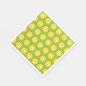 Yellow Billiard Ball Nummer 1 Muster Serviette (Ecke)