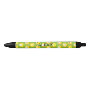 Yellow Billiard Ball Nummer Eins personalisieren Kugelschreiber