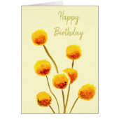 Yellow Billy Button gebürtige australische Blume (Vorne)