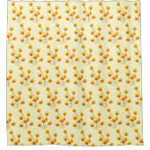 Yellow Billy Button gebürtige australische Blume Duschvorhang (Vorderseite)